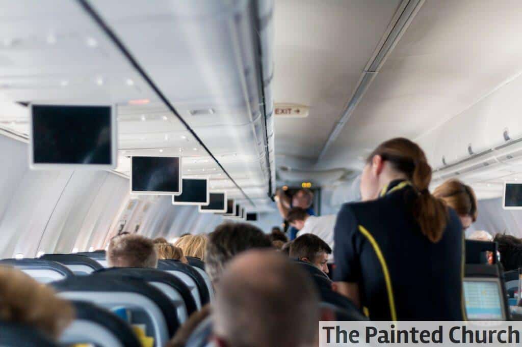 plane, stewardess, mockup