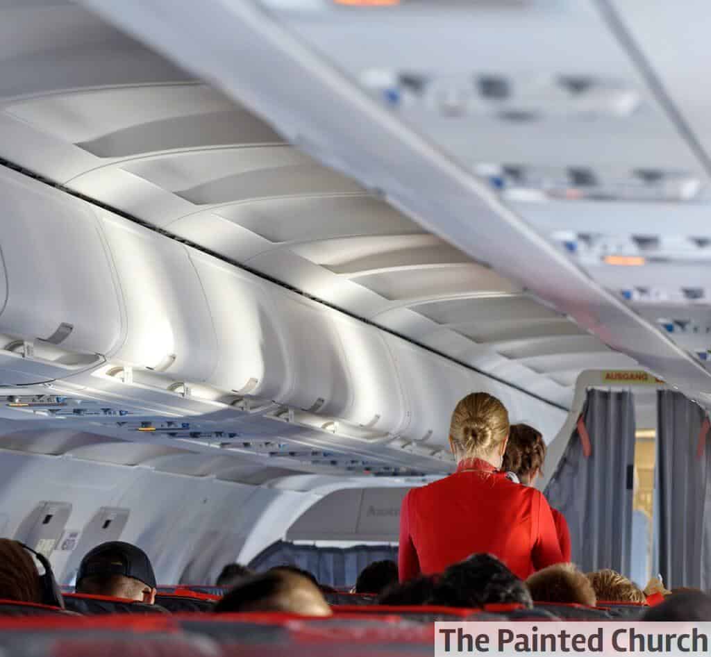 airplane cabin, plane, flight
